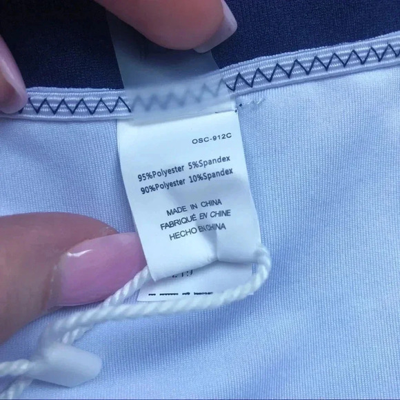 Cupshe Navy/White Striped Swim Bottoms NWT - Picture 5 of 5